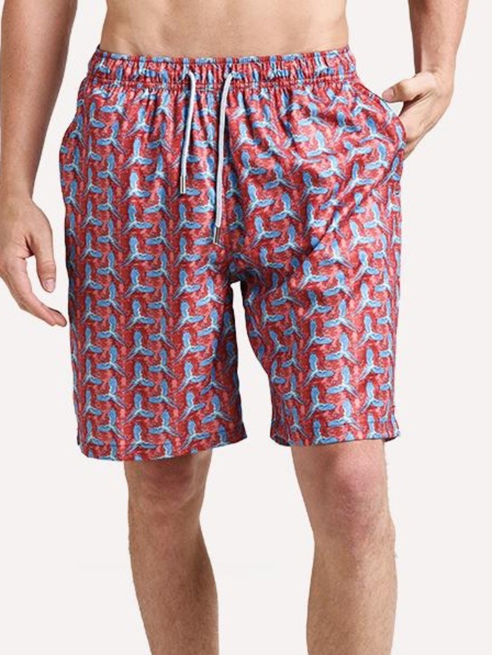Peter Millar Seaside Collection Birds Of Paradise Swim Trunk Men’s Large Beach